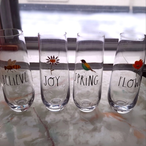 Rae Dunn Other - Set of 4 rae dunn glasses
